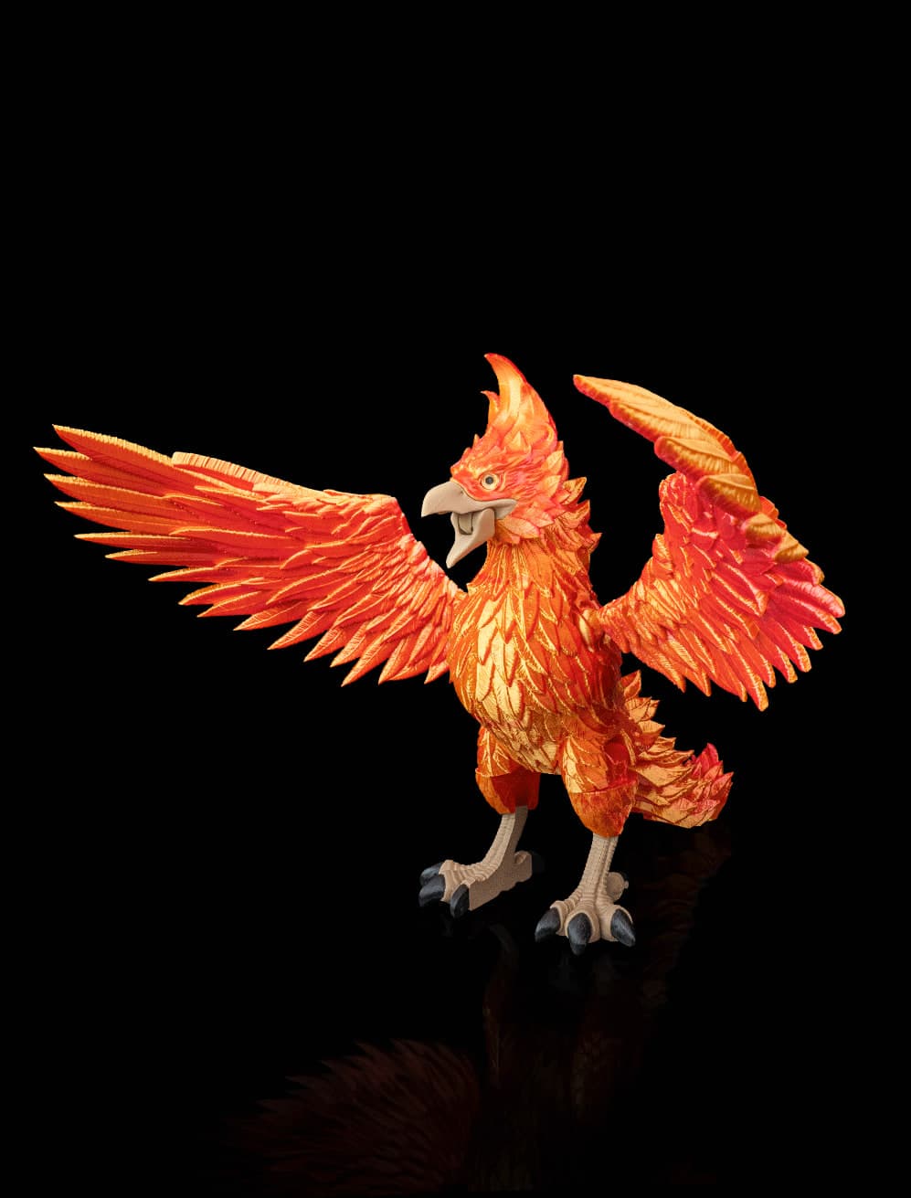 Fénix Flamejante Articulada