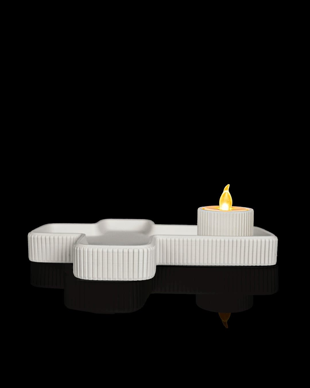 Bandeja Cruz com Porta-Velas