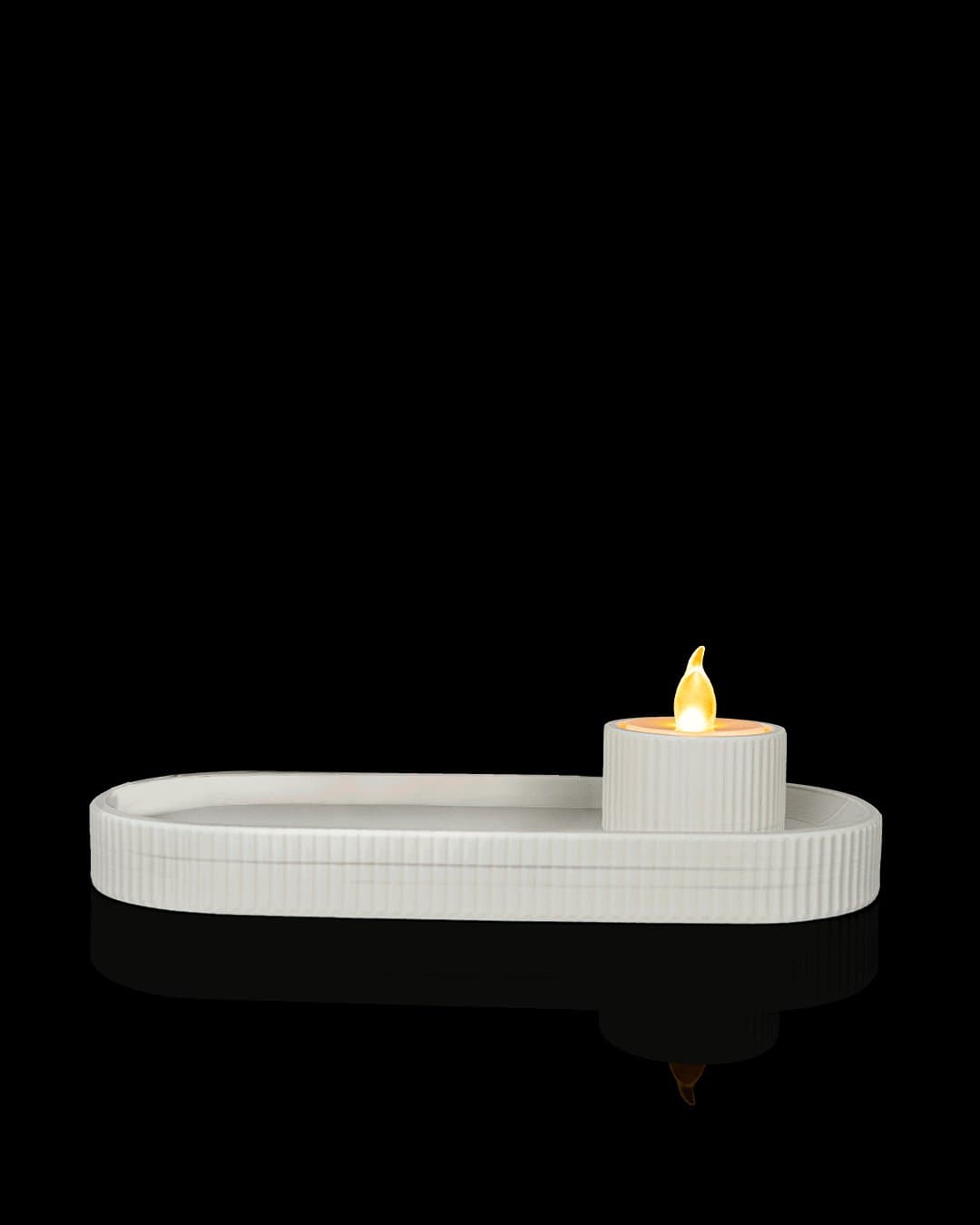 Bandeja Alongada com Porta-Velas