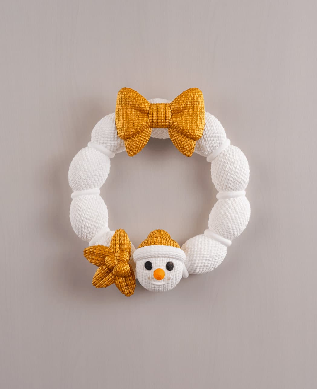 Coroa de Porta Boneco de Neve
