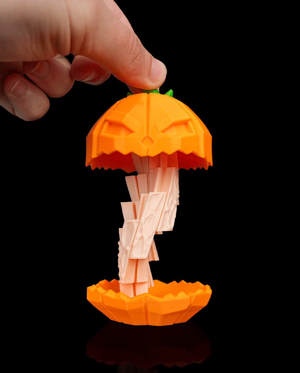 Abóbora Giratória Low Poly