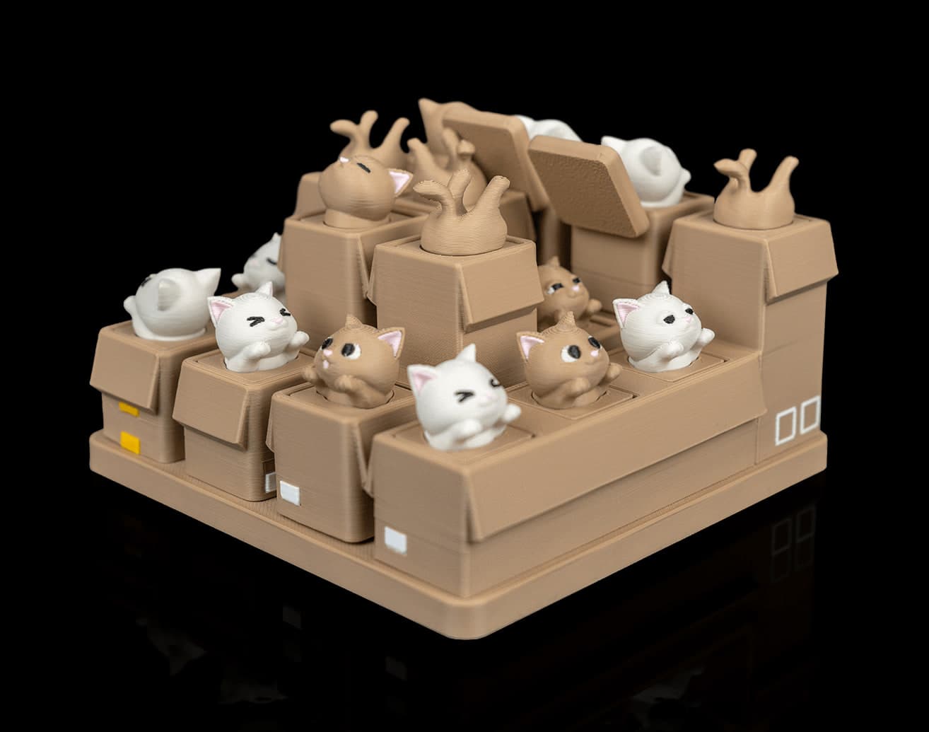 Gatos nas Caixas, Puzzle Empilhável