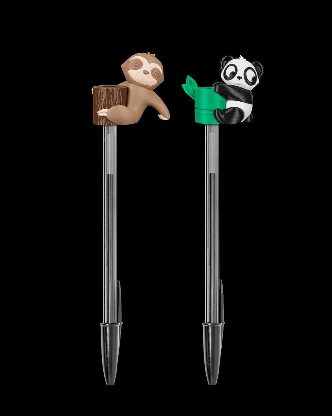 Spinner de Caneta Panda e Preguiça