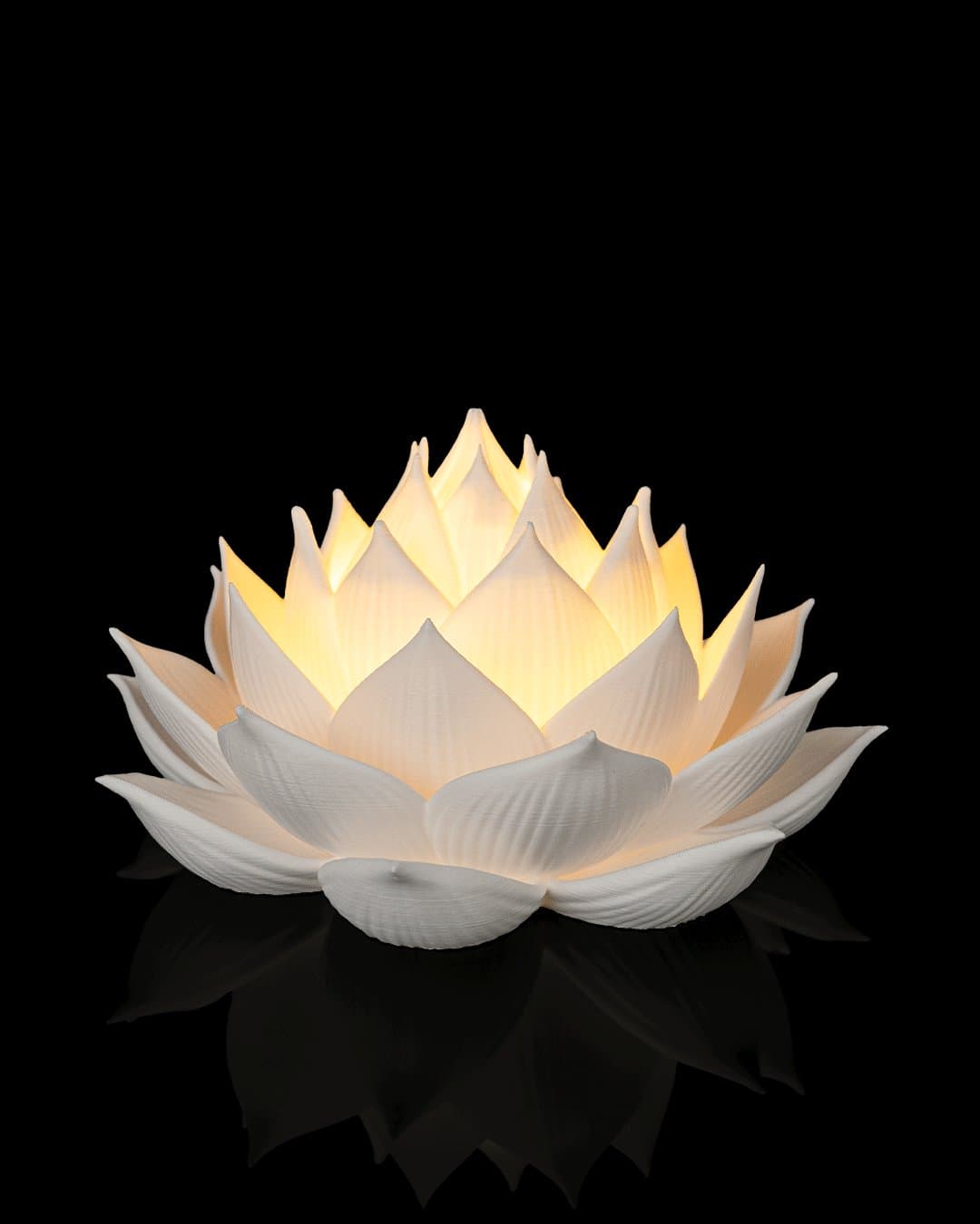 Suporte de Bola de Cristal Flor de Lótus