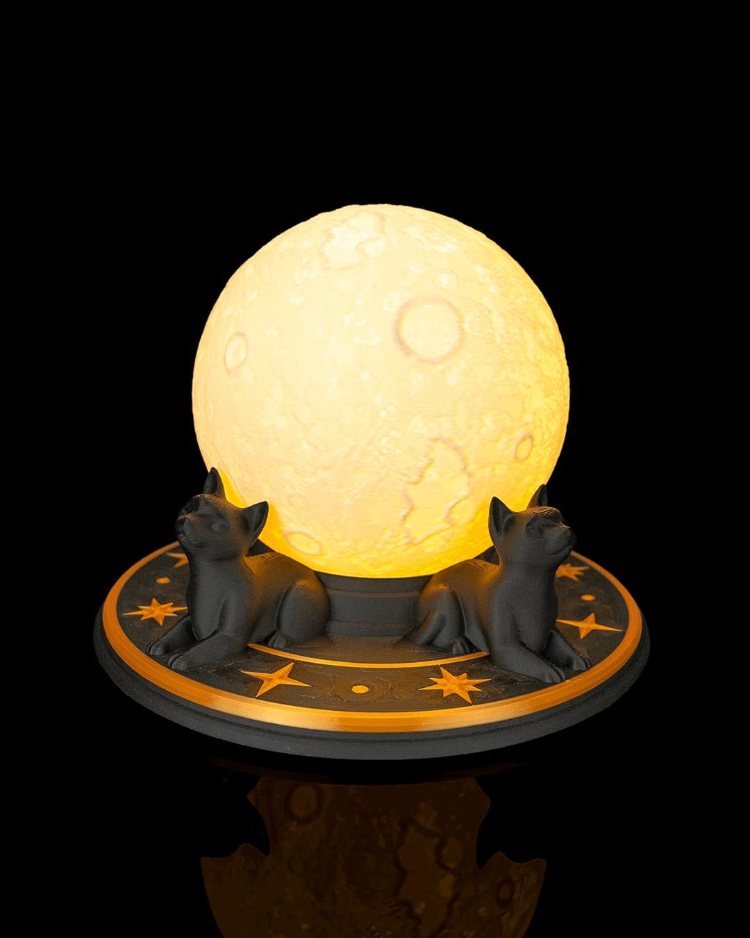 Suporte de Bola de Cristal Gatos ao Luar