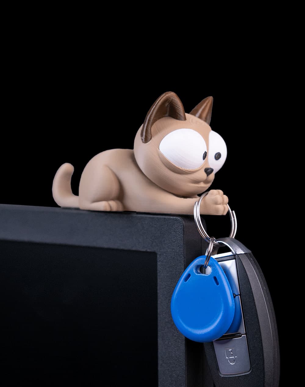 Gato Assistente Porta-Chaves e Canetas