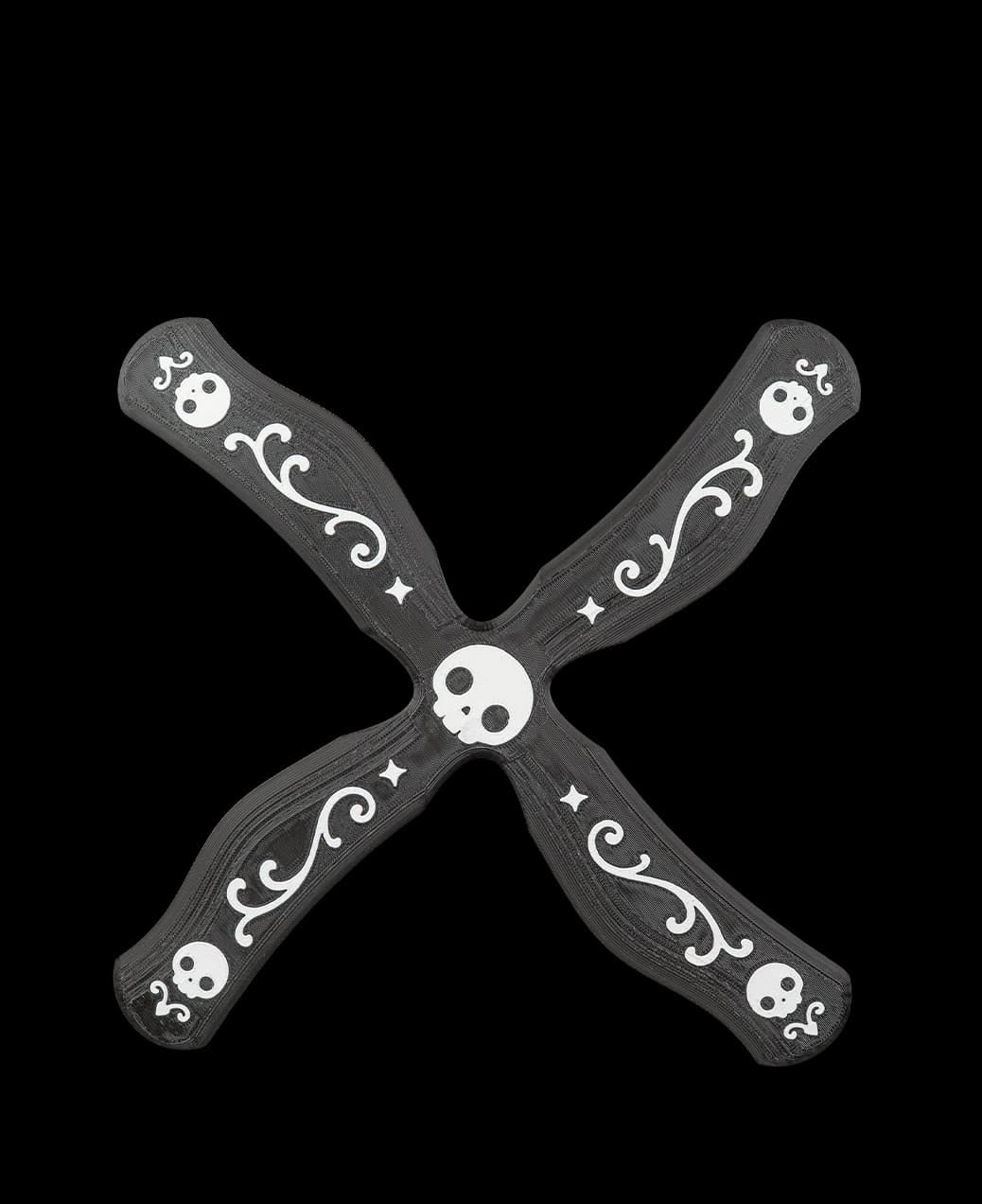 Bumerangue Caveira de Quatro Pás
