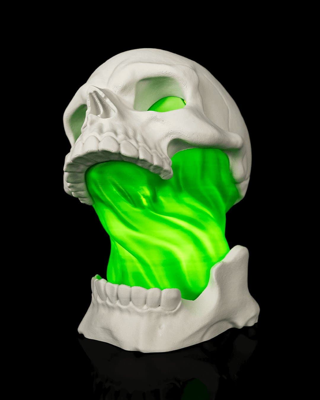 Candeeiro Caveira Verde