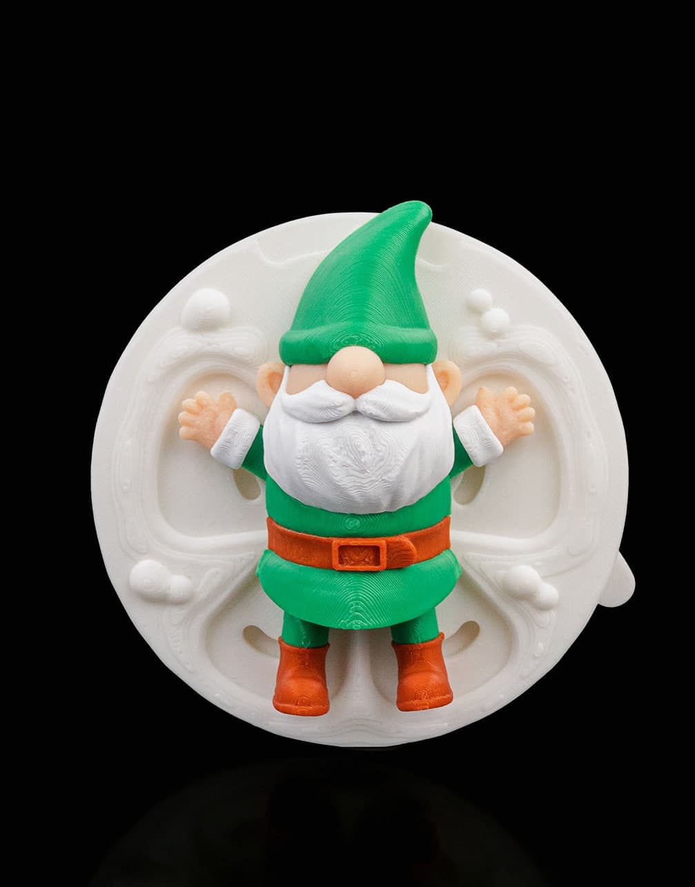 Gnomo Anjo de Neve Animado