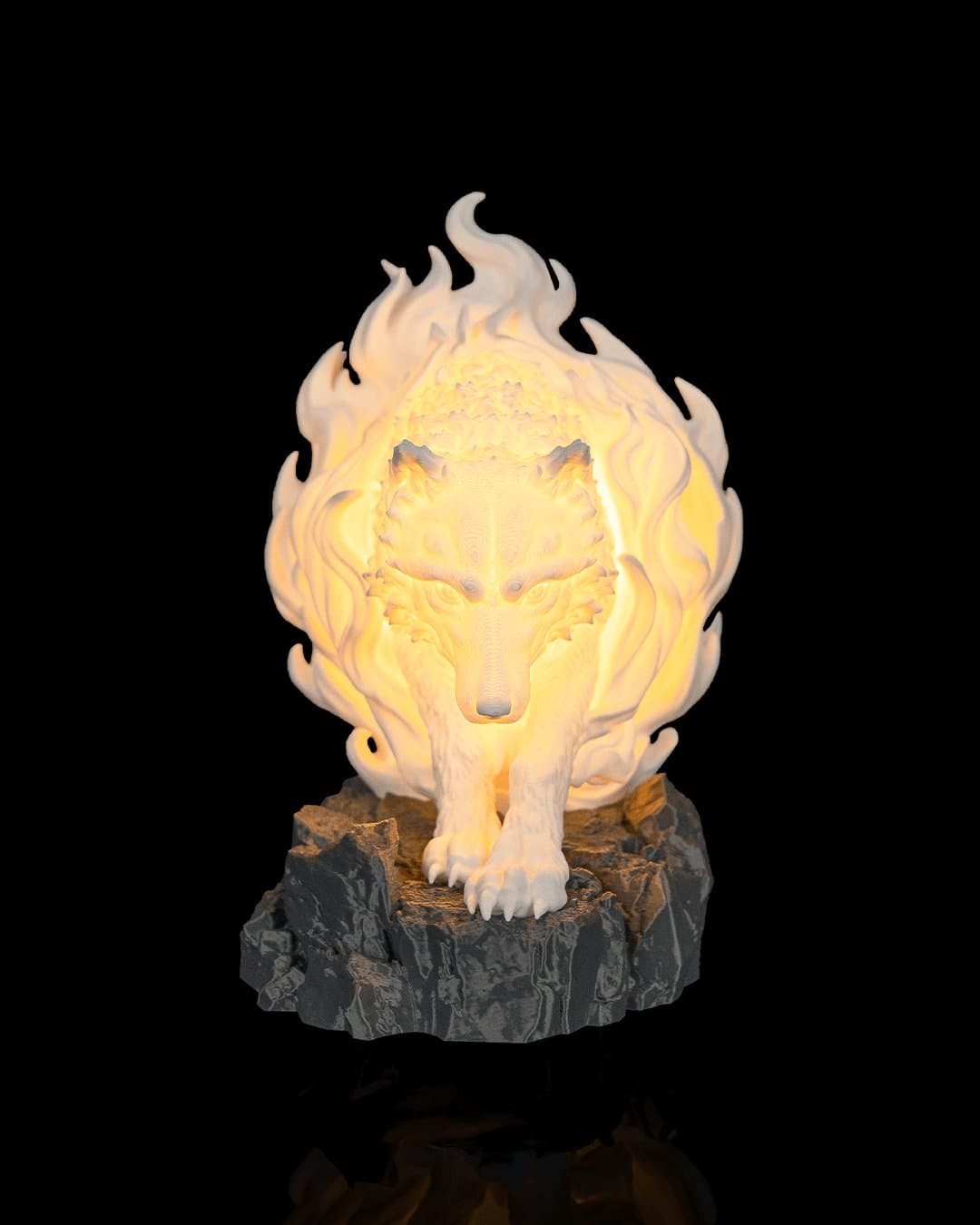 Candeeiro Lobo Espiritual