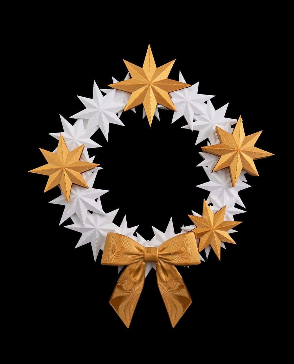 Coroa de Porta Estrela Cintilante