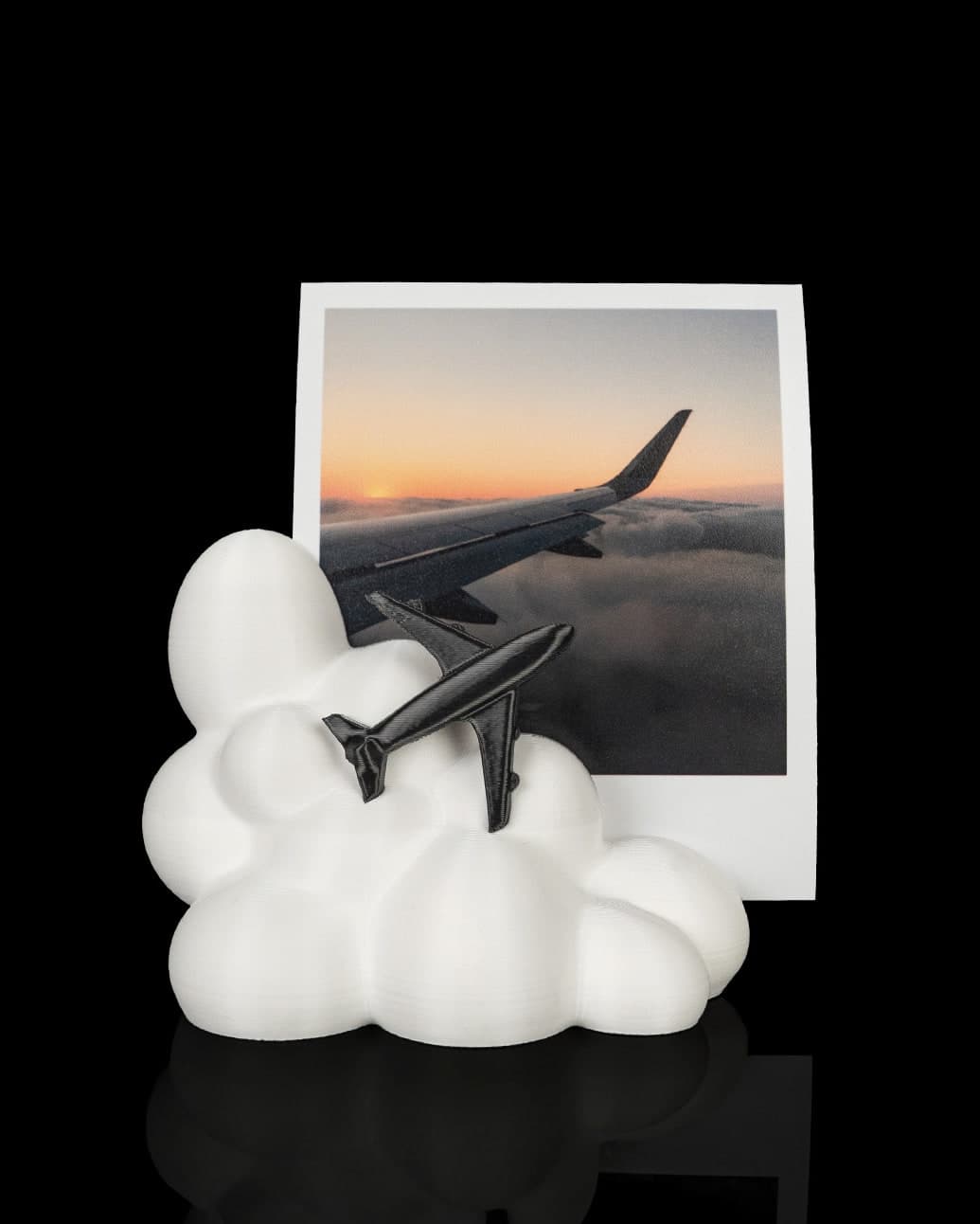 Moldura Avião nas Nuvens