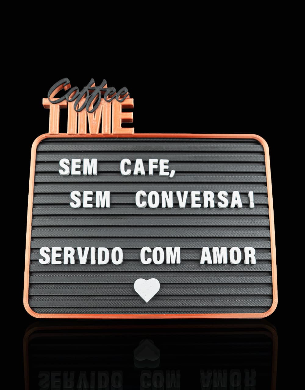 Quadro de Letras Café